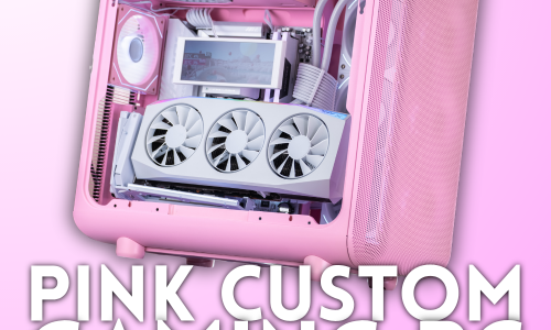 Pink and White Gaming PC - Strawberry Milkshake