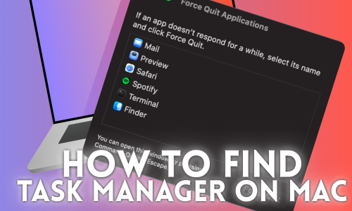 How to find Task Manager on MacBook